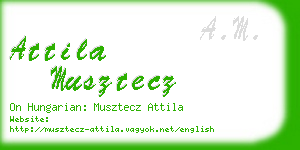 attila musztecz business card